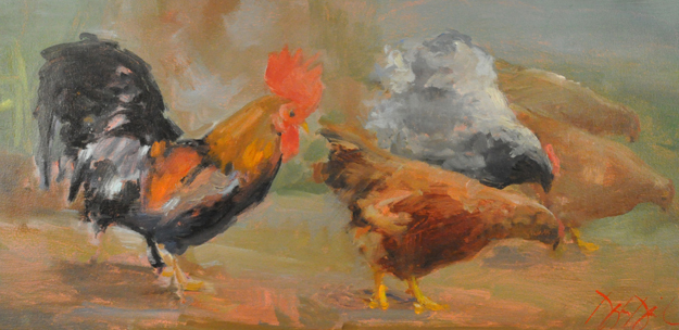 COLORFUL CHICKENS, #2661