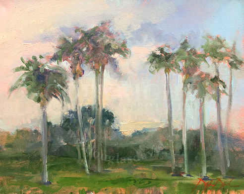 Palm Sunset, #4452
